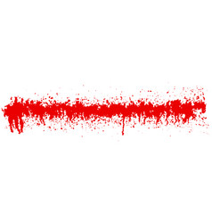 Rad Blood Drip Brush Isolated On White Background