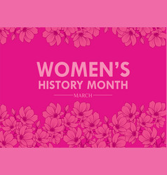 Womens History Month Web Banner Poster Flyer