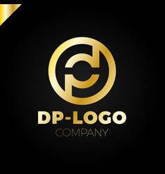 Letter D And P Logo Pd Dp Initial