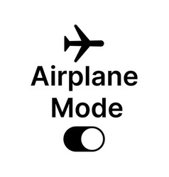 Airplane Mode And Vacation On With Flight Icon