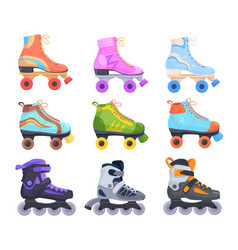 Rollerskates Cartoon Roller Skates Retro