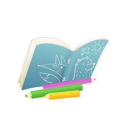 Drawing Book For Children Creative Pencil Clipart