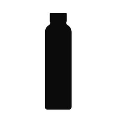 Bottle plastic icon black color Royalty Free Vector Image