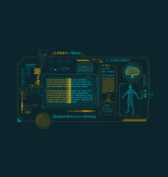 Futuristic Medical Research Program Interface