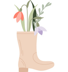 Boot With Flowers