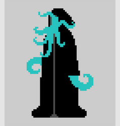 Cult Cthulhu Follower Pixel Art 8 Bit Monk