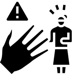 Domestic Violence Glyph Icon