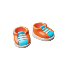 Shoes Pair 3d Icon Cartoon Sporty Sneakers