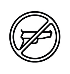 No Guns Sign