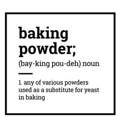 Label Pantry Baking Powder Definition