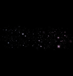 Milky Way Wide Banner Space Background With White