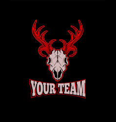 Deer Skull Head Esport Logo