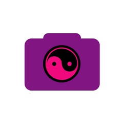 Digital Camera- Photography Logo With Ying Yang