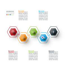 Hexagon Inforgraphics On Graphic Art