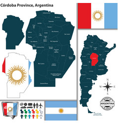 Map Of Cordoba Province Argentina