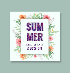 Beautiful Summer Special Sale Square Banner