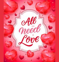 All You Need Is Love Lettering On Tag