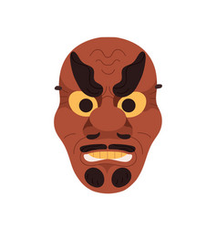 Kabuki Theater Noh Mask Of Angry Furious Face