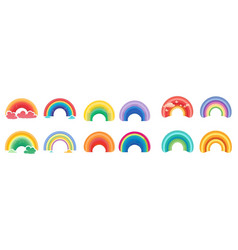 Set Of Rainbow Lgbt Pride