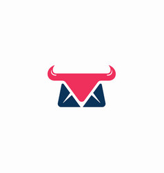 Abstract Email Bull Logo Design