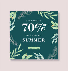 Summer Sale Square Banner Template