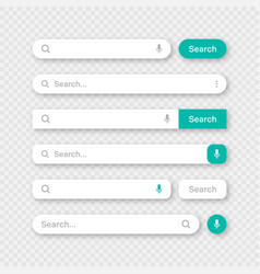 Various Search Bar Templates Internet Browser