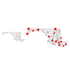 Polygonal 2d Mesh Maryland State Map