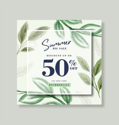 Summer Big Sale Square Banner Template