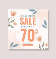 Summer Special Sale Square Banner Template