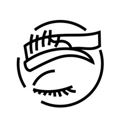 Eyebrow Hair Removal Female Line Icon