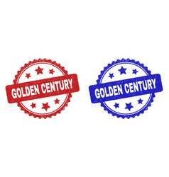 Golden Century Rosette Stamps With Grunge Style