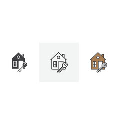 Selling Or Rent Home Icon Set Sell Real Estate