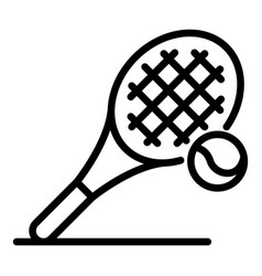 Tennis Racket Icon Outline Style