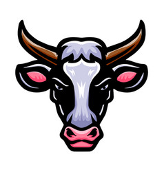 Cow Head Logo Mascot Design