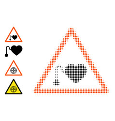 Dotted Halftone Pacemaker Warning Icon And Source