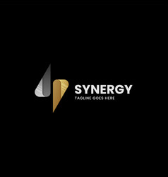 Logo Synergy Gradient Colorful Style