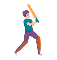 Cricket Child Bat Icon Cartoon Style