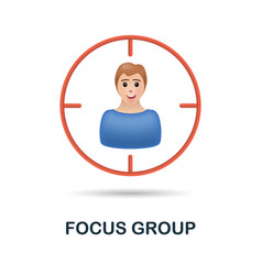 Focus Group Icon 3d From Digital Marketing