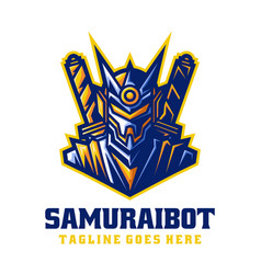 Logo Samurai Robot E- Sport And Style