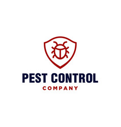 Pest control service logo concept set house Vector Image