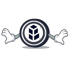 Shock Bancor Coin Mascot Cartoon