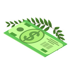 Tax Concept Icon Isometric One Dollar