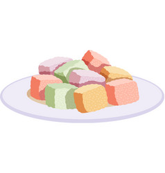 Turkish Delight Sweets Composition