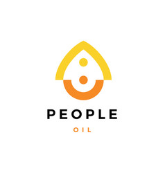 People Oil Drop Logo Icon