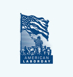 American Labor Day Logo Design