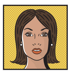 Brunette Woman Comic