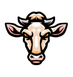 Cow Head Logo Mascot Design