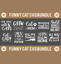 Funny Cat Svg Bundle