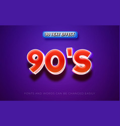 90s Retro 3d Text Effect Style