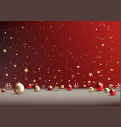 Christmas Festive Luxury Background 3d Realistic